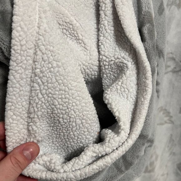 Harry Potter Wizarding World Oversize Hoodie Sherpa Fleece Gray Women's size XXL - Picture 8 of 8